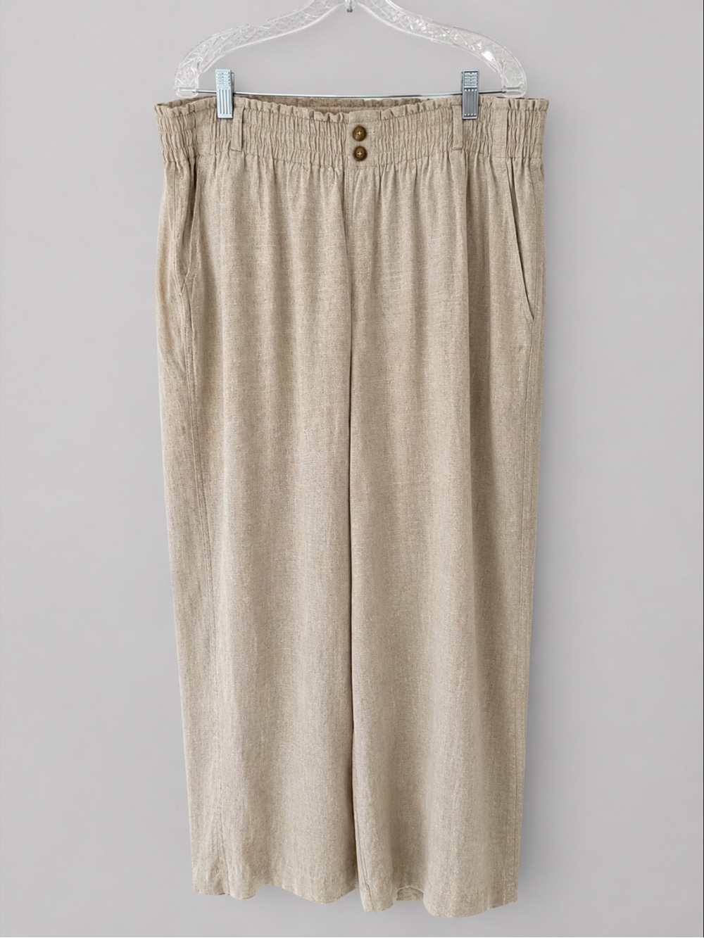 Briggs New York Beige Corduroy Wide-Leg Men’s Pants